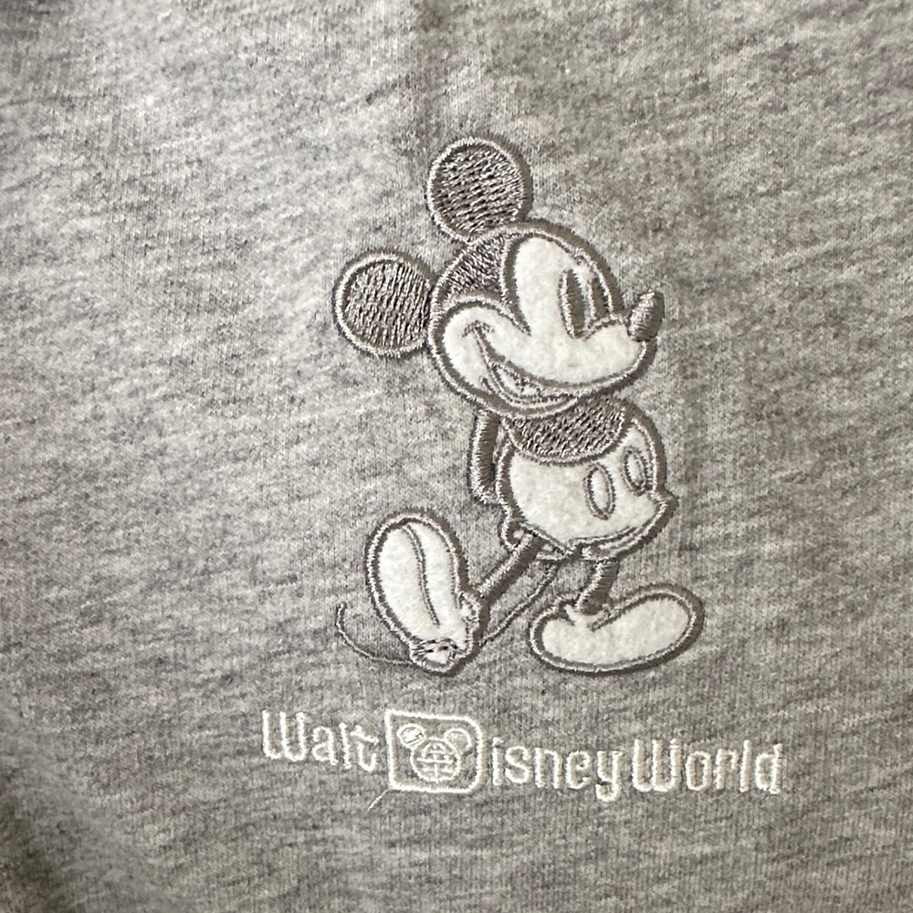 Disney Girls Gray Minnie Mouse Sherpa-Lined Zip Hoodie - Picture 2 of 4